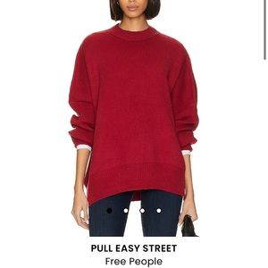 Free People Easy Street Tunic Cherry Red, Size small